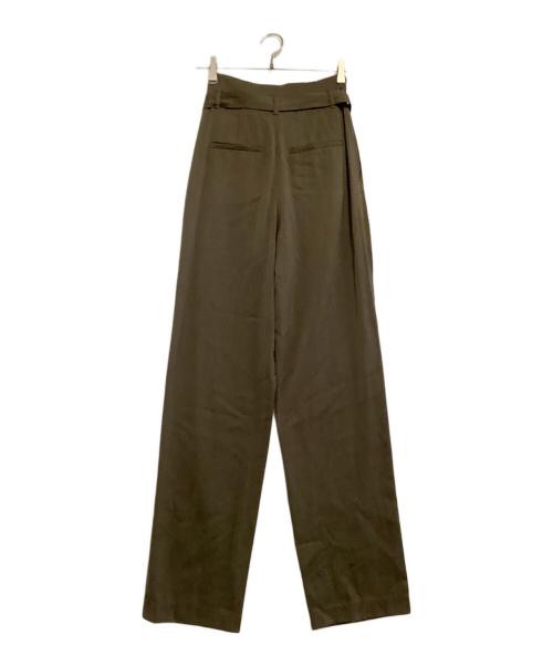 ROHE（ロヘ）ROHE (ロヘ) ベルテッドパンツ  Celia Trouser カーキ サイズ:36の古着・服飾アイテム