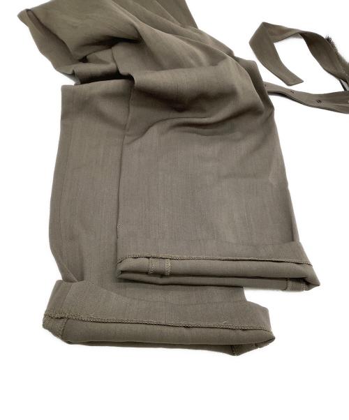 ROHE（ロヘ）ROHE (ロヘ) ベルテッドパンツ  Celia Trouser カーキ サイズ:36の古着・服飾アイテム