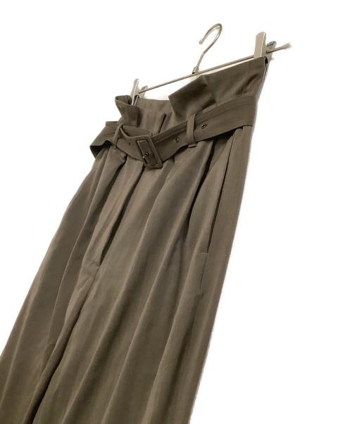 ROHE（ロヘ）ROHE (ロヘ) ベルテッドパンツ  Celia Trouser カーキ サイズ:36の古着・服飾アイテム