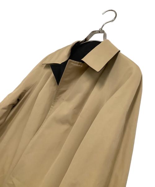 Aquascutum（アクアスキュータム）Aquascutum (アクアスキュータム) リバーシブルコート ブラック×ベージュ サイズ:8の古着・服飾アイテム