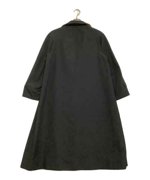 Aquascutum（アクアスキュータム）Aquascutum (アクアスキュータム) リバーシブルコート ブラック×ベージュ サイズ:8の古着・服飾アイテム