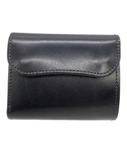 WILDSWANS（ワイルドスワンズ）WILDSWANS (ワイルドスワンズ) 3つ折り財布 SADDLEPULLUP ブラックの古着・服飾アイテム