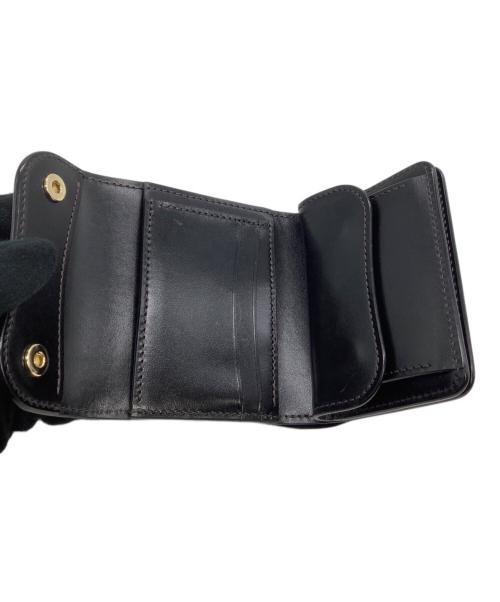 WILDSWANS（ワイルドスワンズ）WILDSWANS (ワイルドスワンズ) 3つ折り財布 SADDLEPULLUP ブラックの古着・服飾アイテム