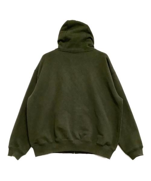 HUF（ハフ）HUF (ハフ) ジップパーカー　スモールボックスロゴ カーキ サイズ:Mの古着・服飾アイテム