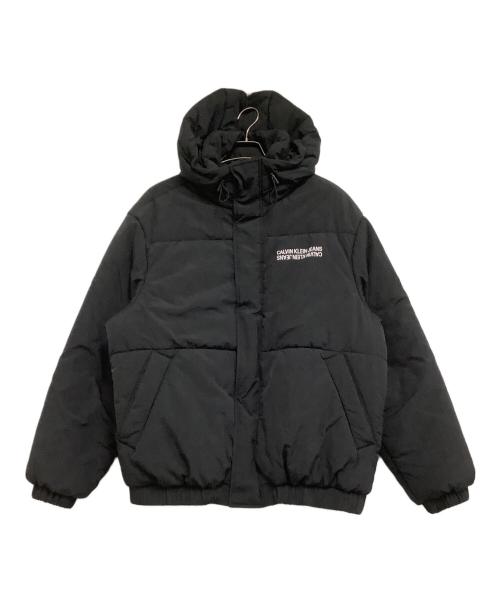 Calvin Klein Jeans（カルバンクラインジーンズ）Calvin Klein Jeans (カルバンクラインジーンズ) 中綿ジャケット ブラック サイズ:Lの古着・服飾アイテム