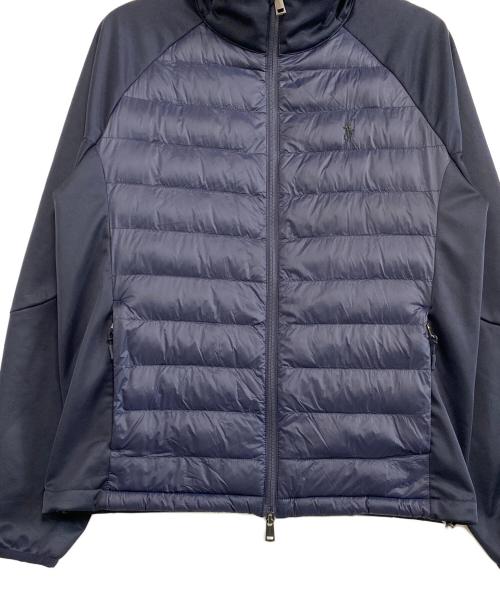 POLO RALPH LAUREN（ポロ・ラルフローレン）POLO RALPH LAUREN (ポロ・ラルフローレン) 切替中綿ブルゾン ネイビー サイズ:Mの古着・服飾アイテム