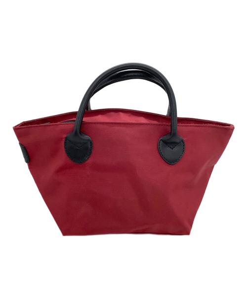 Herve Chapelier（エルベシャプリエ）Herve Chapelier (エルベシャプリエ) ハンドバッグ レッド×ブラックの古着・服飾アイテム