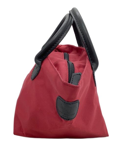 Herve Chapelier（エルベシャプリエ）Herve Chapelier (エルベシャプリエ) ハンドバッグ レッド×ブラックの古着・服飾アイテム