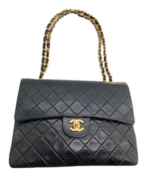 CHANEL（シャネル）CHANEL (シャネル) チェーンショルダーバッグ マトラッセ ブラックの古着・服飾アイテム