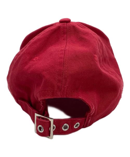 GRANCY（グランシー）GRANCY (グランシー) アイレットデザインダメージキャップ レッド サイズ:freeの古着・服飾アイテム