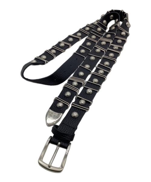 dig your own grave（デグヨアオウングレイブ）dig your own grave (デグヨアオウングレイブ) スタッズベルト ブラック×シルバーの古着・服飾アイテム