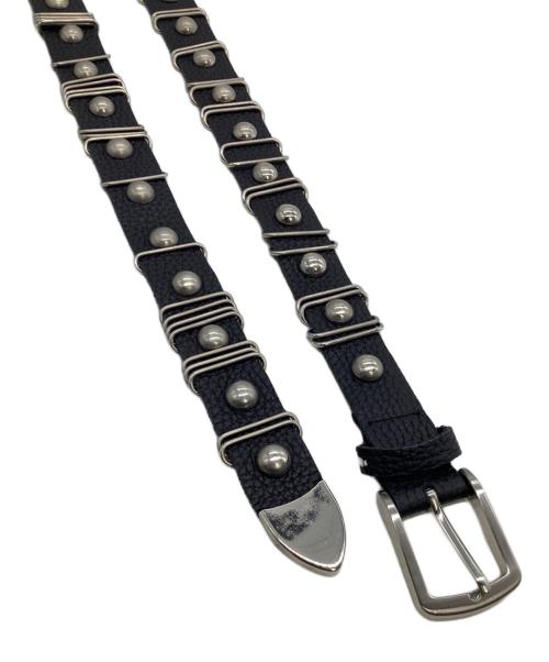 dig your own grave（デグヨアオウングレイブ）dig your own grave (デグヨアオウングレイブ) スタッズベルト ブラック×シルバーの古着・服飾アイテム