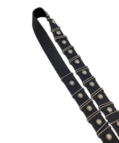 dig your own grave（デグヨアオウングレイブ）dig your own grave (デグヨアオウングレイブ) スタッズベルト ブラック×シルバーの古着・服飾アイテム