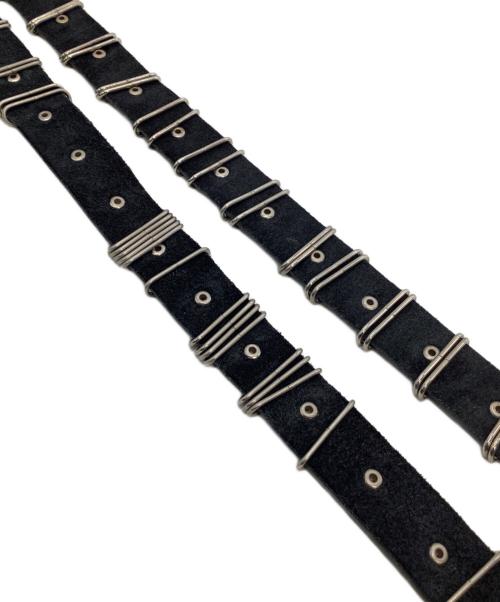 dig your own grave（デグヨアオウングレイブ）dig your own grave (デグヨアオウングレイブ) スタッズベルト ブラック×シルバーの古着・服飾アイテム