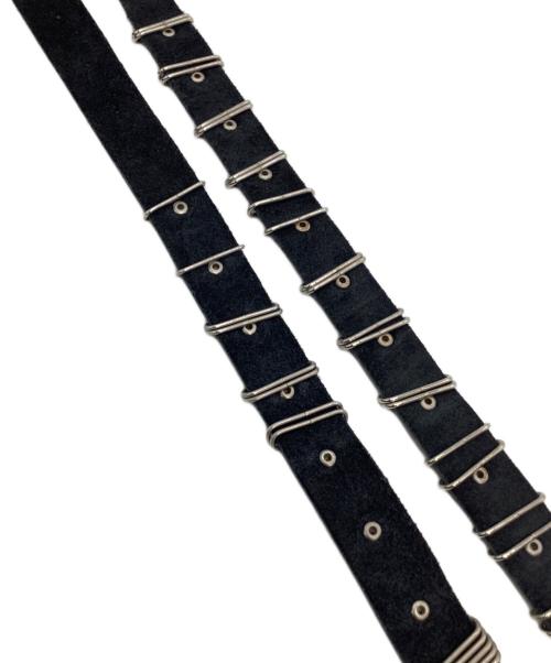 dig your own grave（デグヨアオウングレイブ）dig your own grave (デグヨアオウングレイブ) スタッズベルト ブラック×シルバーの古着・服飾アイテム