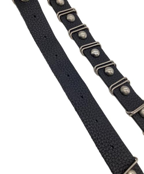 dig your own grave（デグヨアオウングレイブ）dig your own grave (デグヨアオウングレイブ) スタッズベルト ブラック×シルバーの古着・服飾アイテム