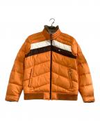 BURBERRY BLACK LABELバーバリーブラックレーベル）の古着「ダウンジャケット　裏地ノバチェック」｜オレンジ