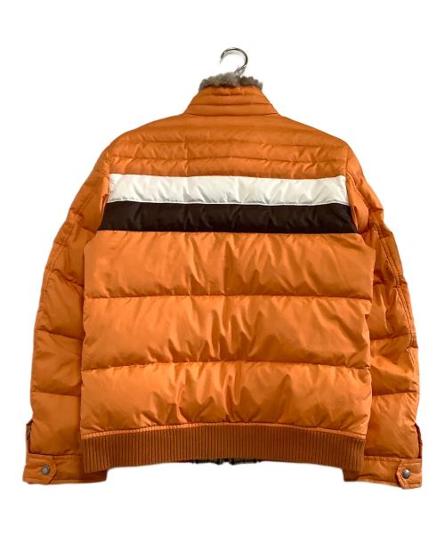 BURBERRY BLACK LABEL（バーバリーブラックレーベル）BURBERRY BLACK LABEL (バーバリーブラックレーベル) ダウンジャケット　裏地ノバチェック オレンジ サイズ:Lの古着・服飾アイテム