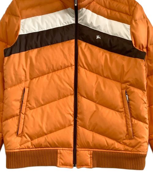 BURBERRY BLACK LABEL（バーバリーブラックレーベル）BURBERRY BLACK LABEL (バーバリーブラックレーベル) ダウンジャケット　裏地ノバチェック オレンジ サイズ:Lの古着・服飾アイテム