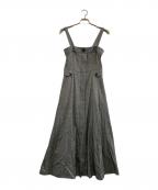 allurevilleアルアバイル）の古着「シックツイードサロペットドレス」｜グレー