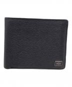 PORTERポーター）の古着「2つ折り財布 カレント」｜ブラック