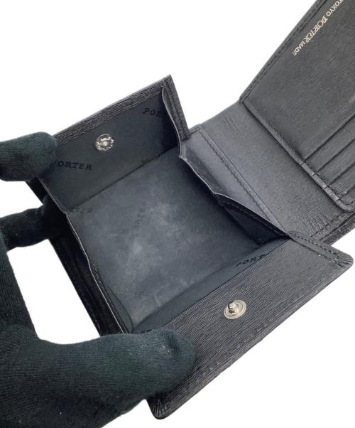 PORTER（ポーター）PORTER (ポーター) 2つ折り財布 カレント ブラックの古着・服飾アイテム