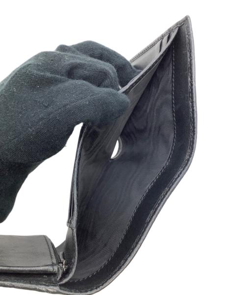 GUCCI（グッチ）GUCCI (グッチ) 3つ折り財布　マイクログッチシマ ブラックの古着・服飾アイテム