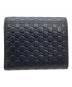 GUCCI (グッチ) 3つ折り財布　マイクログッチシマ ブラック：11000円