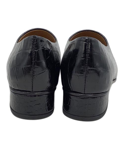 J&W DAWSON（ジェイアンドエムデヴィッドソン）J&W DAWSON (ジェイアンドエムデヴィッドソン) ローファー　エンボスクロコ ブラック サイズ:37の古着・服飾アイテム