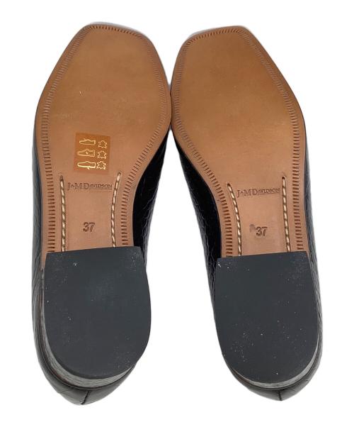 J&W DAWSON（ジェイアンドエムデヴィッドソン）J&W DAWSON (ジェイアンドエムデヴィッドソン) ローファー　エンボスクロコ ブラック サイズ:37の古着・服飾アイテム