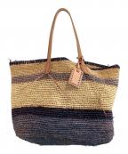 POLO RALPH LAURENポロ・ラルフローレン）の古着「カゴバッグ」｜ナチュラル×ネイビー