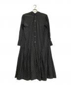 BEARDSLEYビアズリー）の古着「ドットカラーレスワンピース」｜ブラック