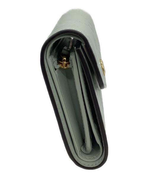 GUCCI（グッチ）GUCCI (グッチ) ミディアムウォレット 	GG  ミントグリーンの古着・服飾アイテム