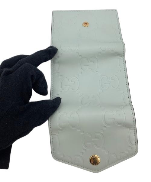GUCCI（グッチ）GUCCI (グッチ) ミディアムウォレット 	GG  ミントグリーンの古着・服飾アイテム
