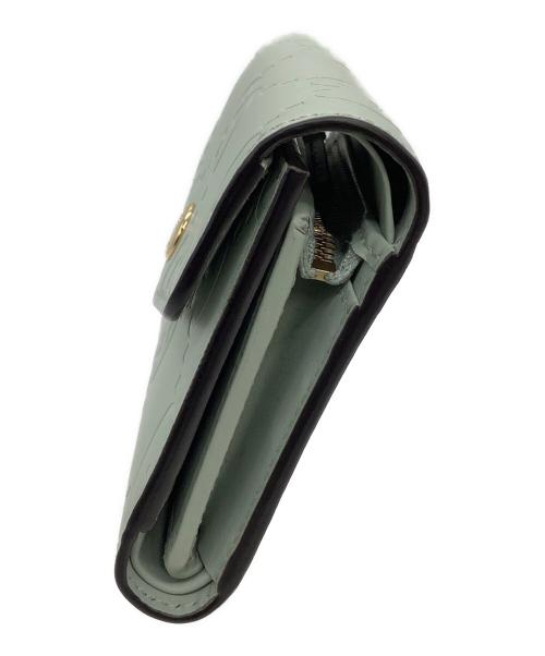 GUCCI（グッチ）GUCCI (グッチ) ミディアムウォレット 	GG  ミントグリーンの古着・服飾アイテム