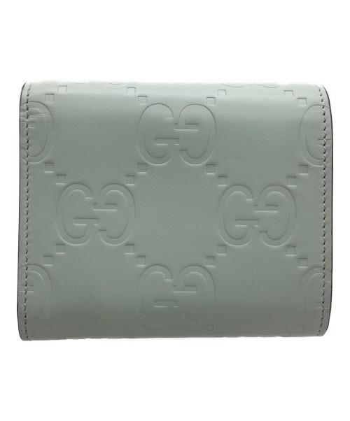 GUCCI（グッチ）GUCCI (グッチ) ミディアムウォレット 	GG  ミントグリーンの古着・服飾アイテム