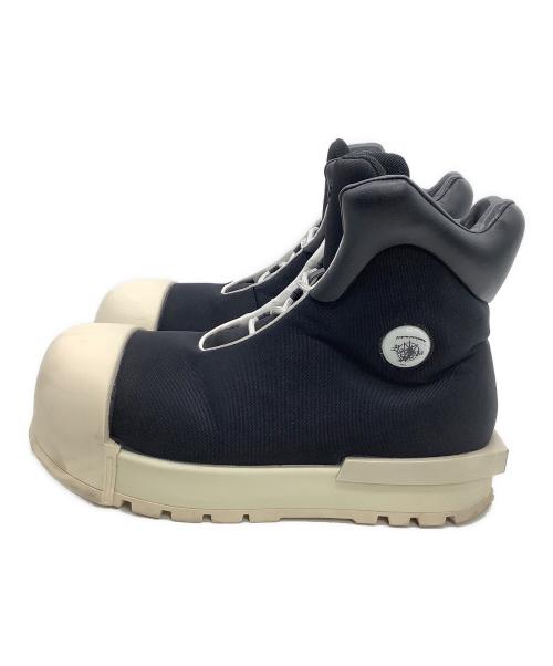 FVVO（エフブイブイオー）FVVO (エフブイブイオー) THICK SOLED HIGH TOP BOOTS ブラック×ホワイト サイズ:US 10の古着・服飾アイテム