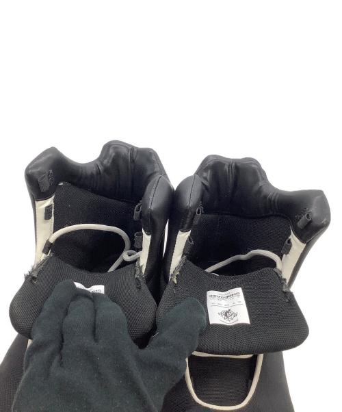 FVVO（エフブイブイオー）FVVO (エフブイブイオー) THICK SOLED HIGH TOP BOOTS ブラック×ホワイト サイズ:US 10の古着・服飾アイテム