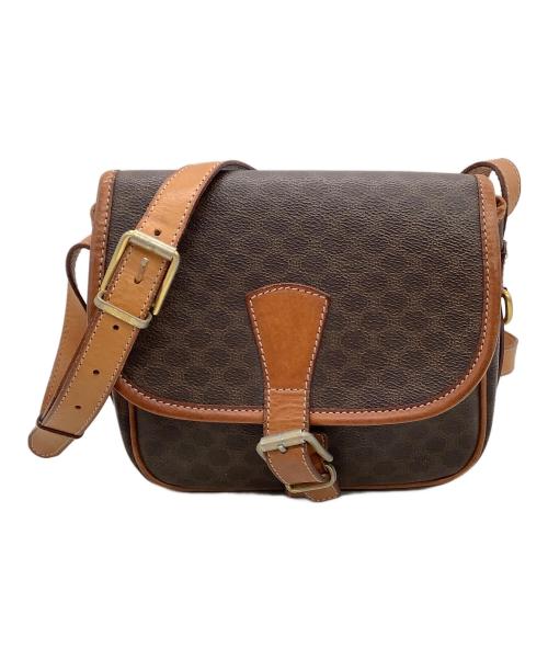 CELINE（セリーヌ）CELINE (セリーヌ) ショルダーバッグ　マカダム ブラウンの古着・服飾アイテム