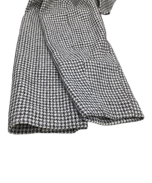 CELFORD（セルフォード）CELFORD (セルフォード) タフタコンビツイードブルゾン ホワイト×ブラック サイズ:freeの古着・服飾アイテム