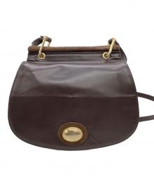 BALLY（バリー）の古着「レザーショルダーバッグ」｜ブラック