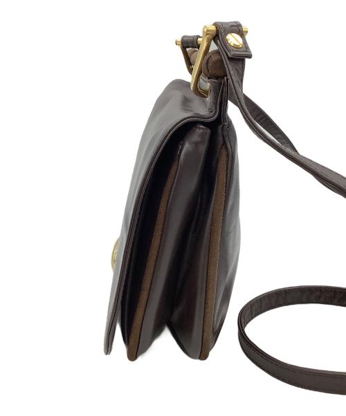 BALLY（バリー）BALLY (バリー) レザーショルダーバッグ ブラックの古着・服飾アイテム