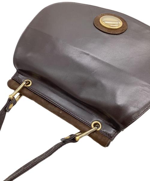 BALLY（バリー）BALLY (バリー) レザーショルダーバッグ ブラックの古着・服飾アイテム