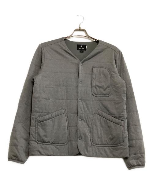 Snow peak（スノーピーク）Snow peak (スノーピーク) ノーカラージャケット グレー サイズ:Mの古着・服飾アイテム