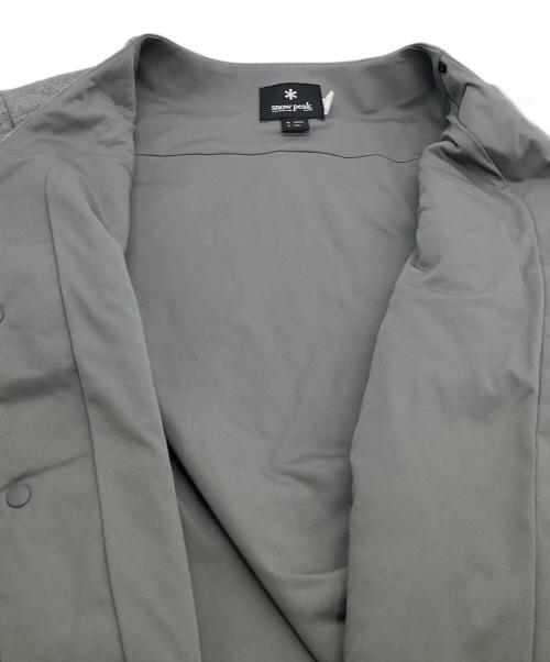Snow peak（スノーピーク）Snow peak (スノーピーク) ノーカラージャケット グレー サイズ:Mの古着・服飾アイテム