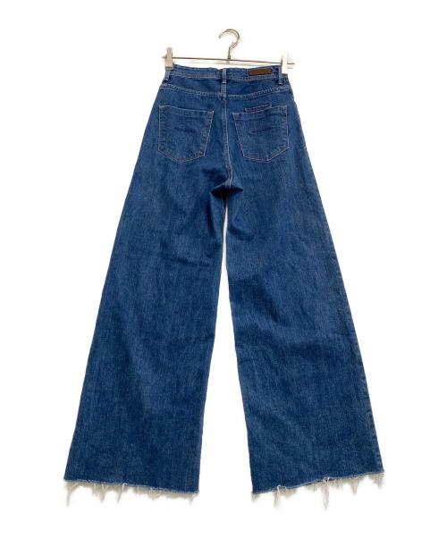YANUK（ヤヌーク）YANUK (ヤヌーク) ワイドフレアデニムパンツ インディゴ サイズ:24の古着・服飾アイテム