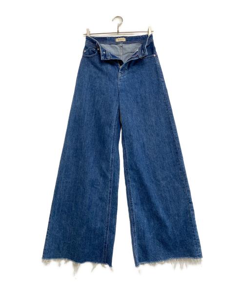 YANUK（ヤヌーク）YANUK (ヤヌーク) ワイドフレアデニムパンツ インディゴ サイズ:24の古着・服飾アイテム