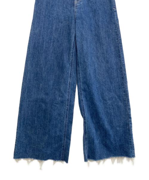 YANUK（ヤヌーク）YANUK (ヤヌーク) ワイドフレアデニムパンツ インディゴ サイズ:24の古着・服飾アイテム