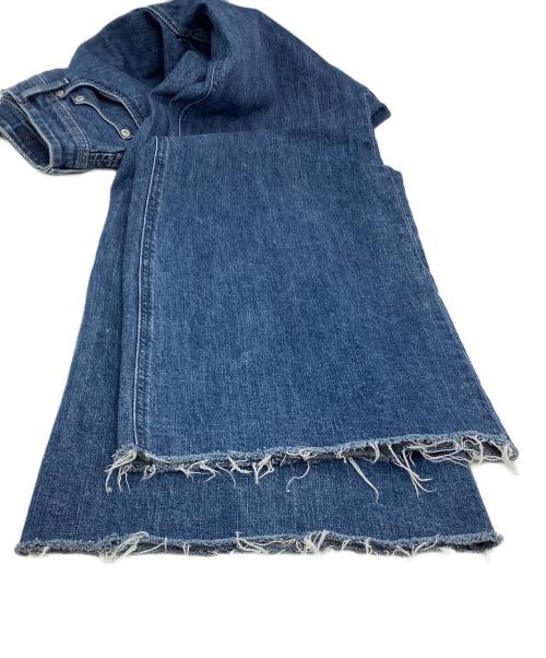 YANUK（ヤヌーク）YANUK (ヤヌーク) ワイドフレアデニムパンツ インディゴ サイズ:24の古着・服飾アイテム