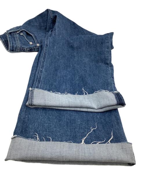 YANUK（ヤヌーク）YANUK (ヤヌーク) ワイドフレアデニムパンツ インディゴ サイズ:24の古着・服飾アイテム